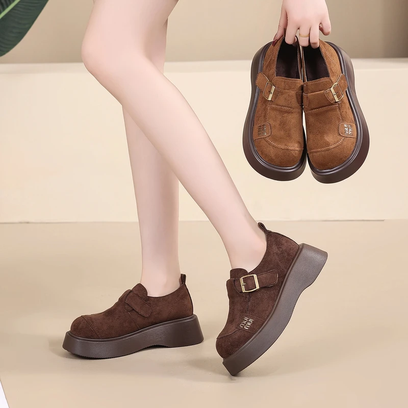 【Ciafoce纤芙森】时尚百搭气质软底软面外穿休闲勃肯鞋