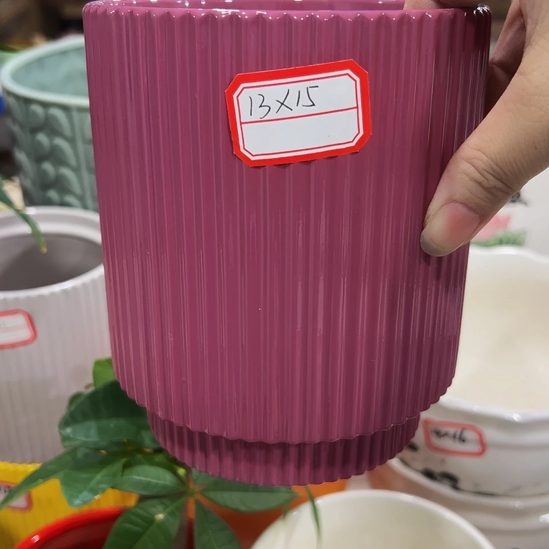 外贸尾单陶瓷花盆凑单10米包邮