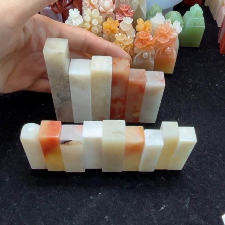 老挝石15根牙签1.0到1.4印面