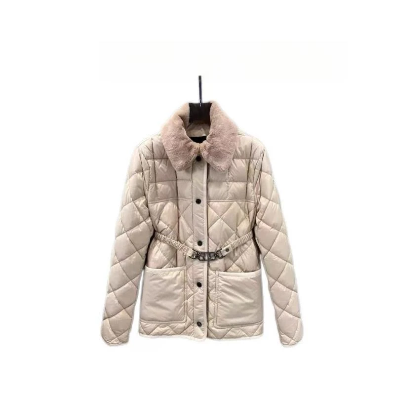 DM130毛领款收腰羽绒外套