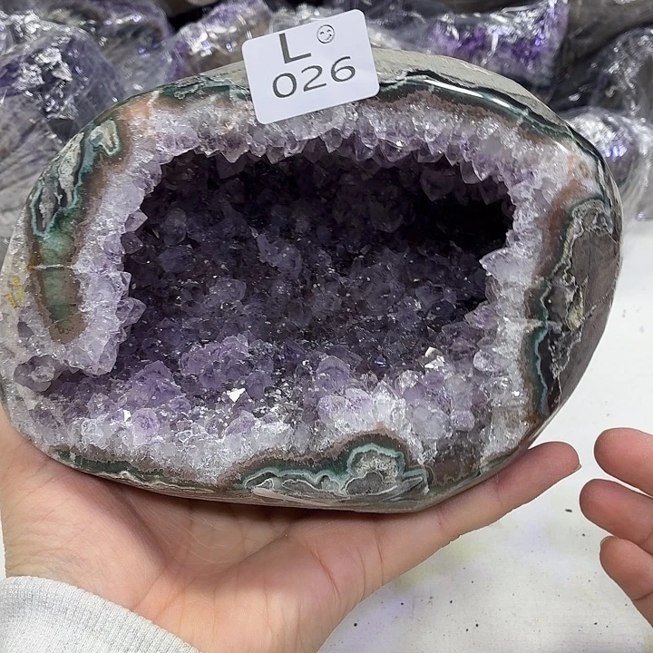 水晶未镶嵌摆件天然紫水晶