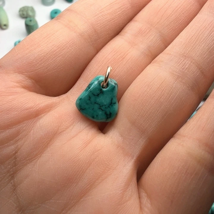 绿松石未镶嵌吊坠(不含链)