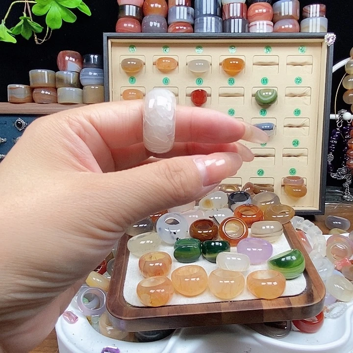 合金戒指玛瑙/玉髓ʚ****༄