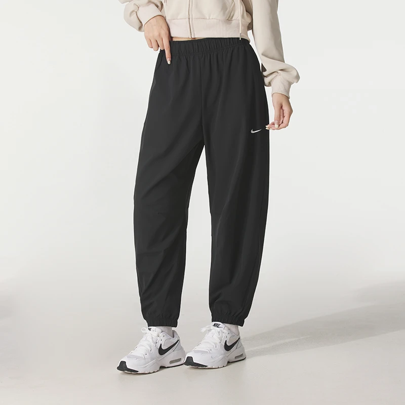 耐克女裤梭织长裤2025夏季新款健身训练裤束脚休闲运动裤 IH8612