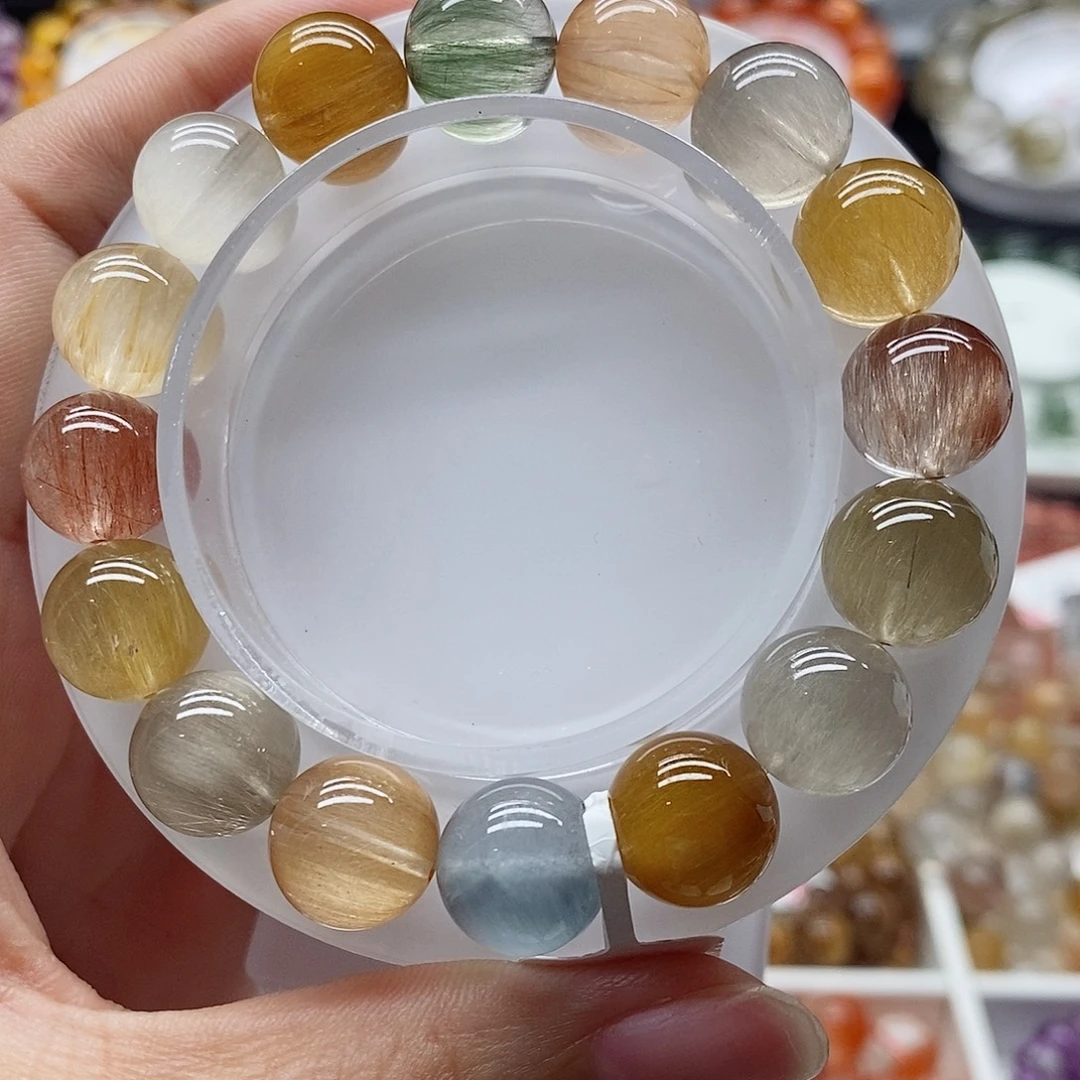 未镶嵌手链水晶兔毛