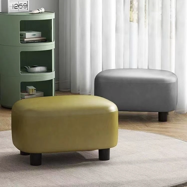 皮凳子家用糖豆凳客厅沙发凳换鞋凳小凳子轻奢简约超软创意矮凳
