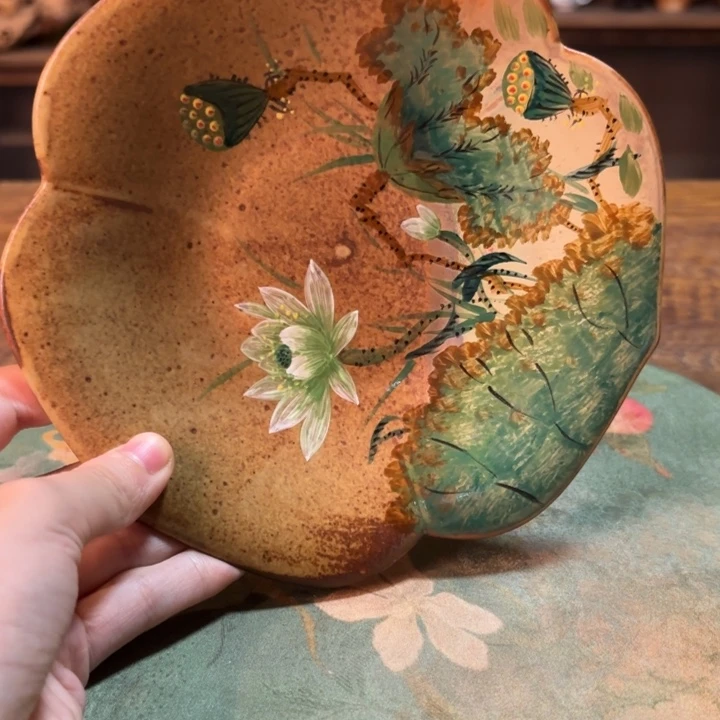 柴烧纯手工手绘陶瓷