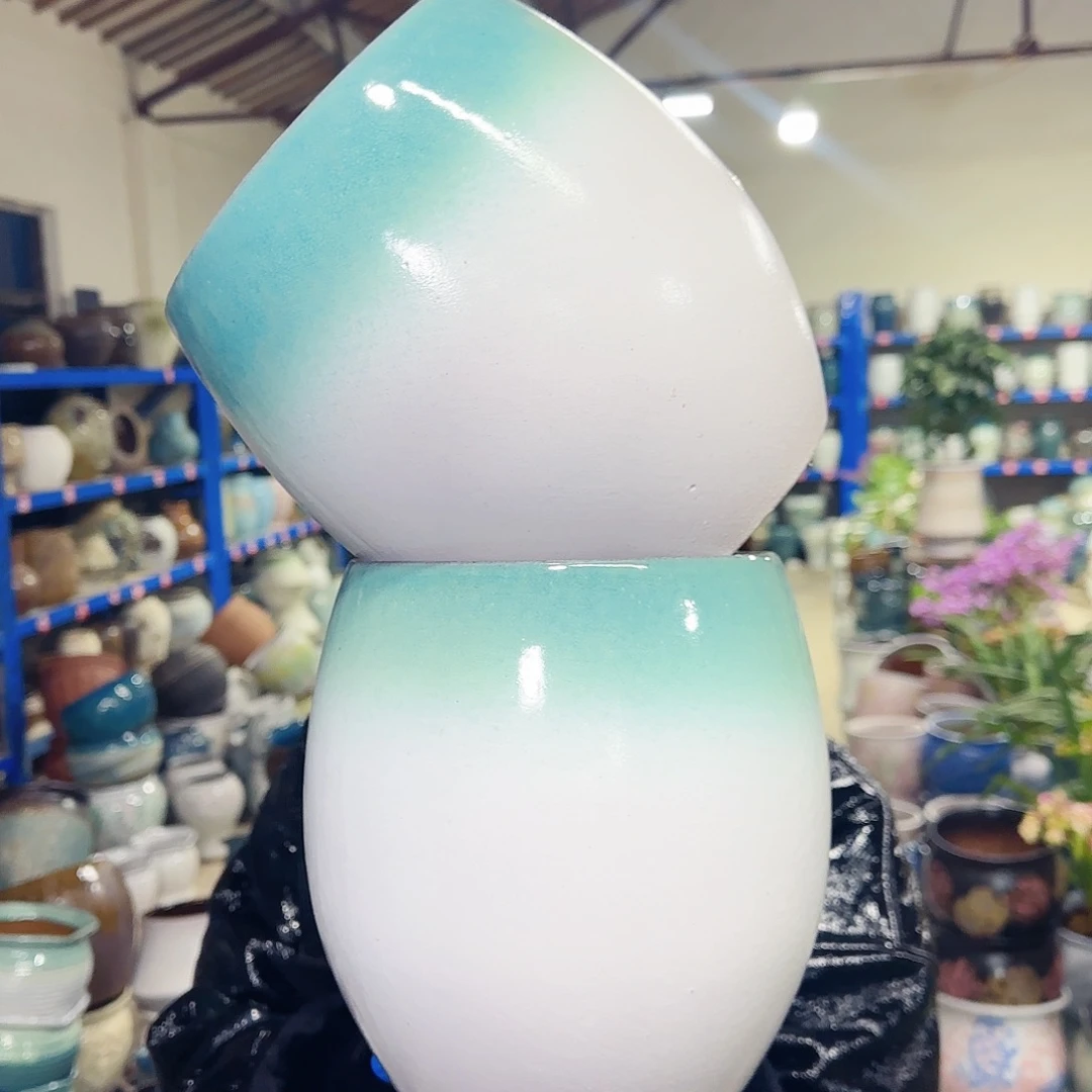 紫砂花盆高20口16