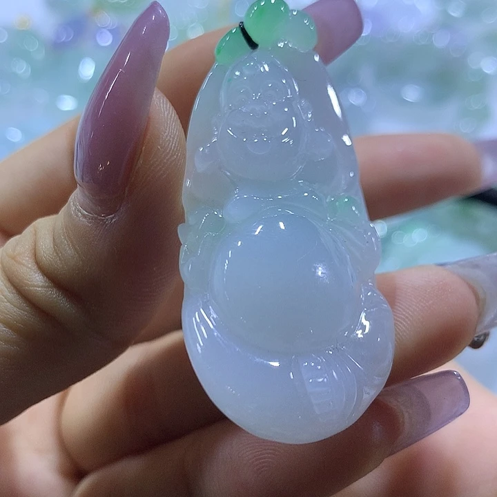 翡翠未镶嵌颈饰天然翡翠A货吊坠
