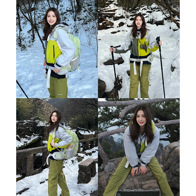 FYUT户外冲锋裤2025春夏新款男女防水防风保暖耐磨徒步工装登山裤