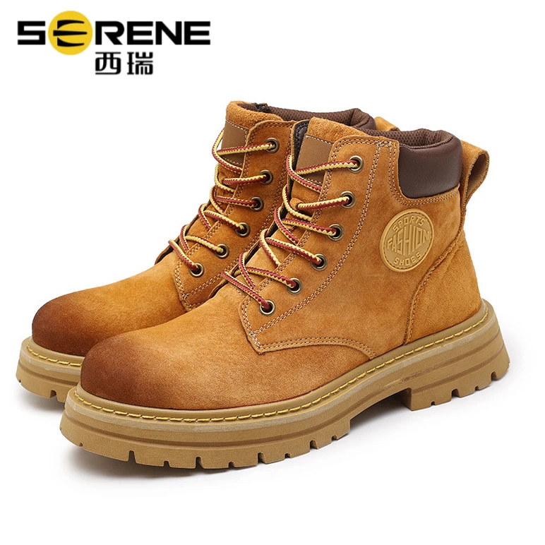 西瑞复古高跟短靴穿搭冬季明星同款鞋女款靴子女款爆款2025新款