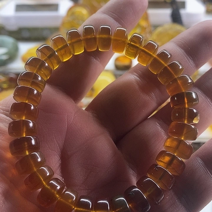 琥珀珠宝奇石未镶嵌手串