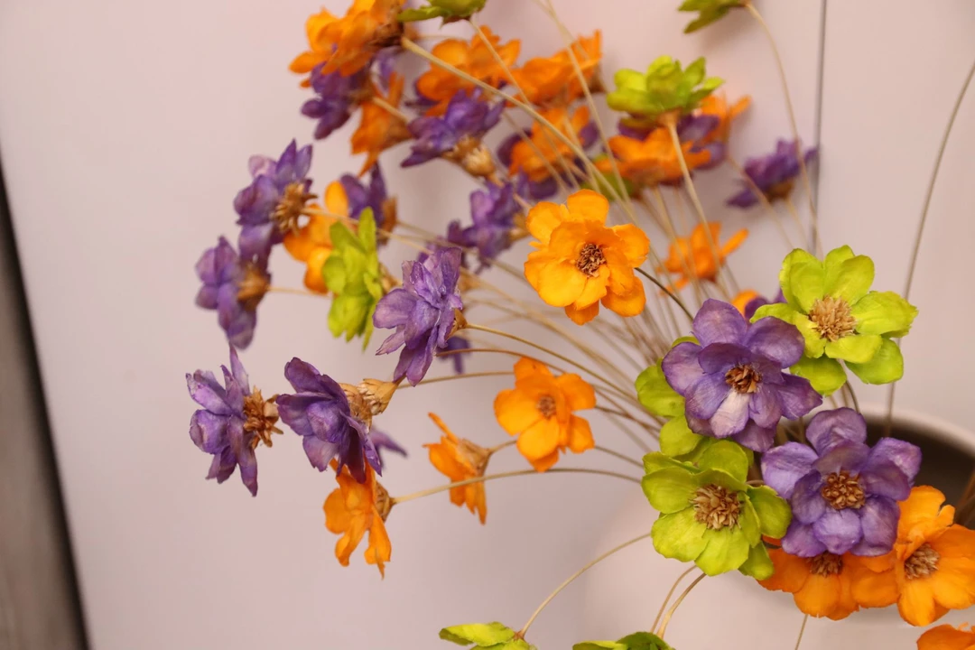 干花 风铃花真花小清新田园风格家庭插花装饰摆件