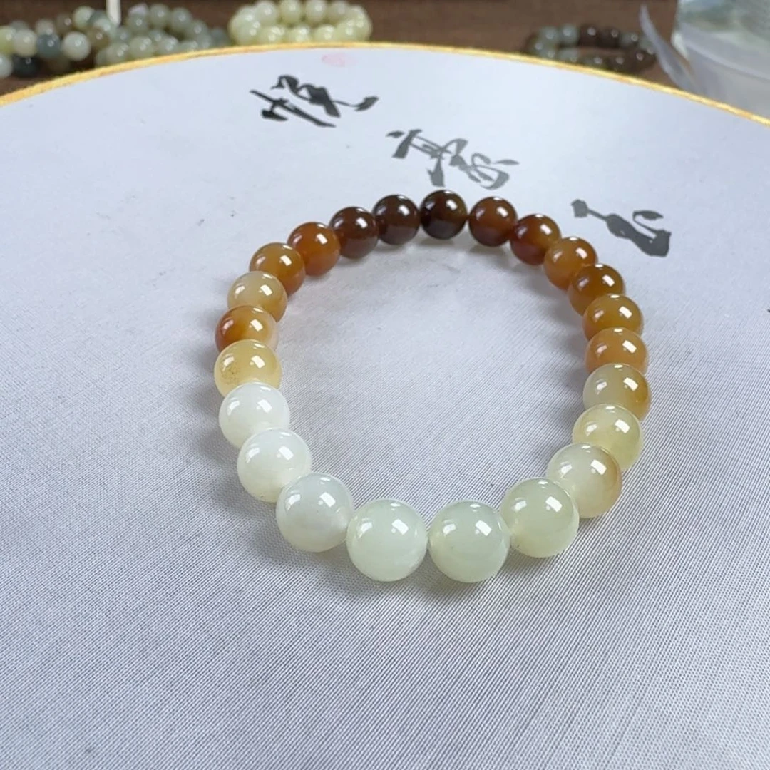 和田玉手链未镶嵌真***闹