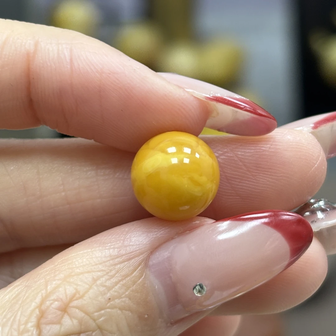 11.2mm微瑕· 小妖珠宝天然原矿琥珀蜜蜡