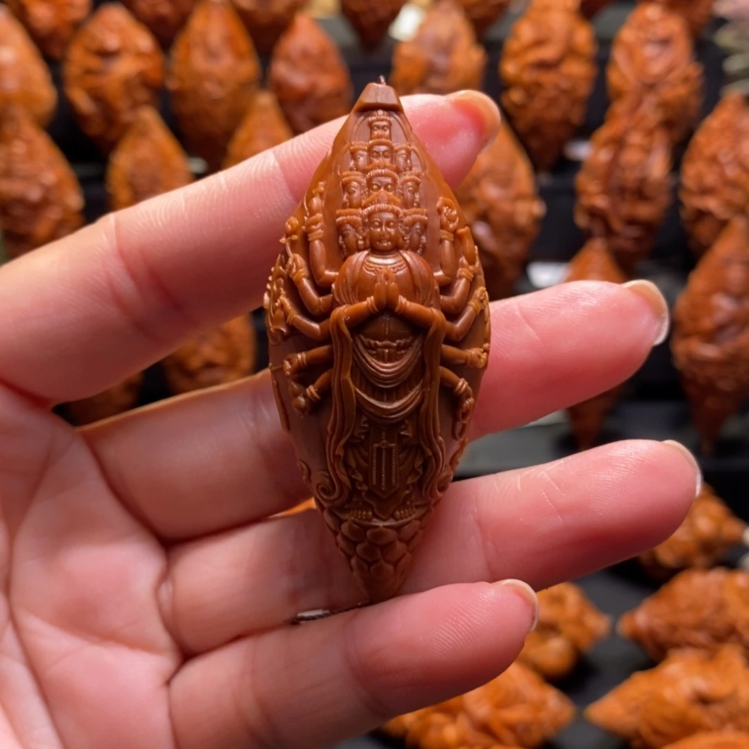 王***来橄榄核手串/手链千手观音