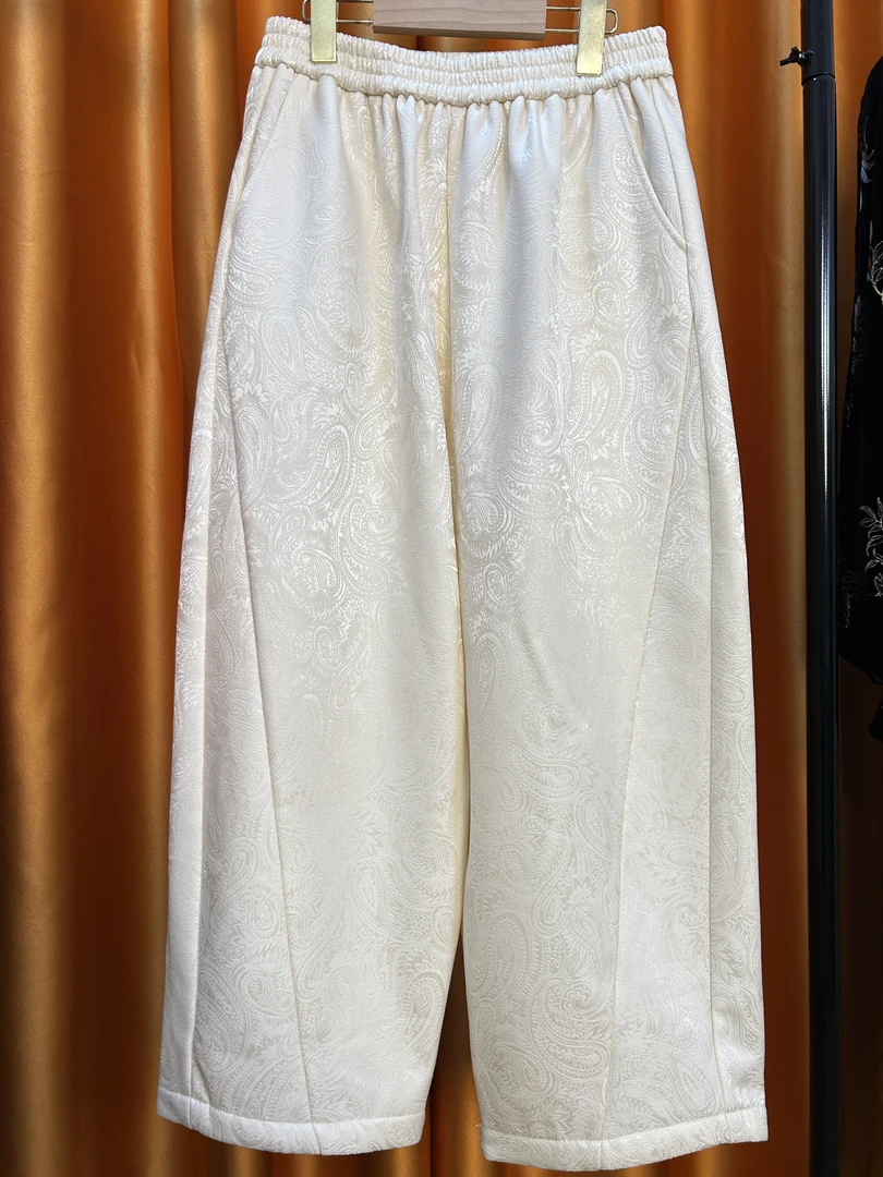 【君丝雅】真丝丝毛加绒加厚哈伦裤萝卜裤复合一体绒JS-SY-0085JM