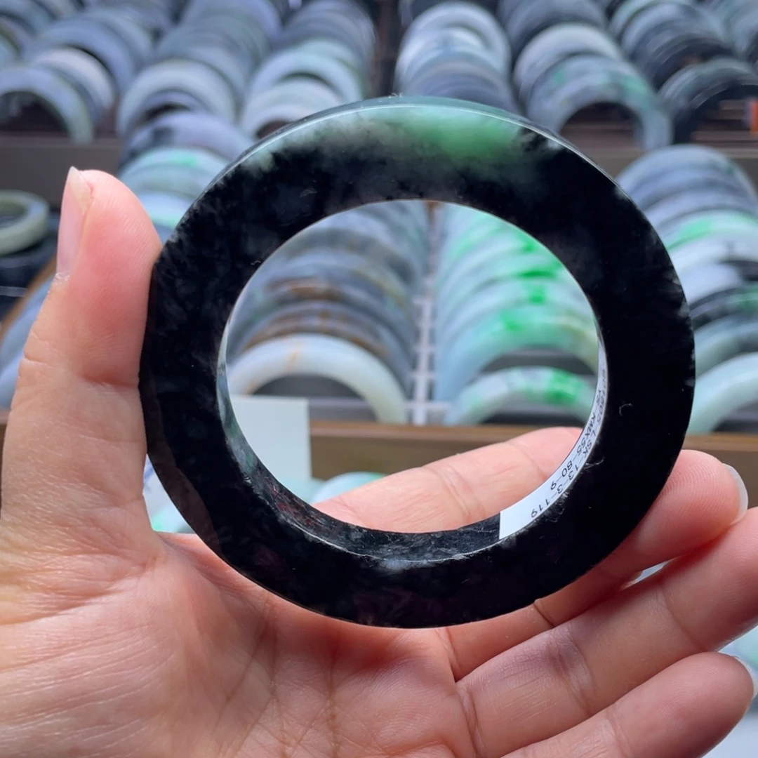 定制翡翠未镶嵌纯天然翡翠手镯定制