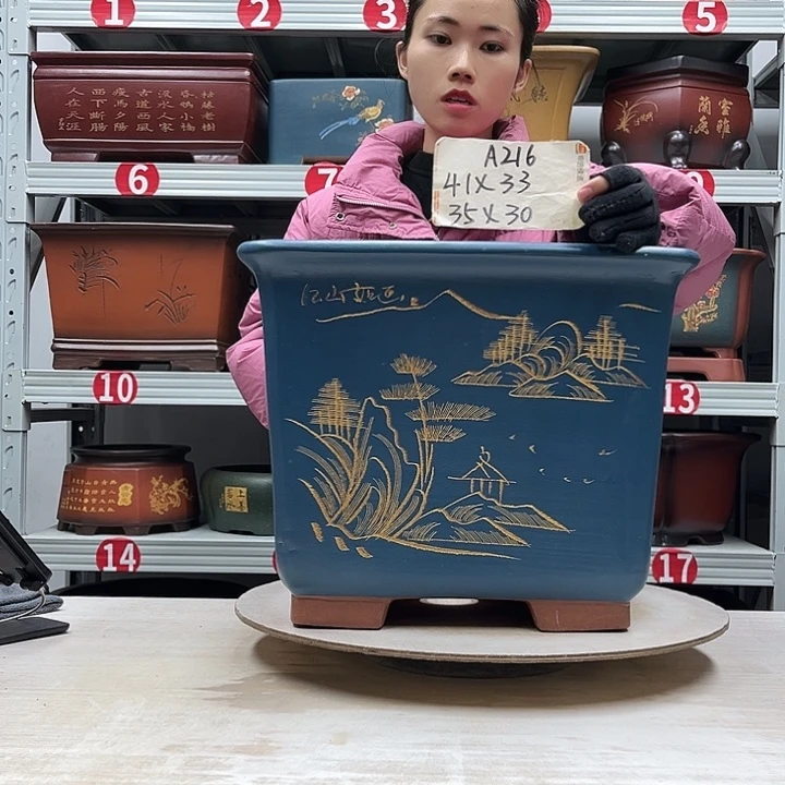 紫砂花盆紫砂花盆