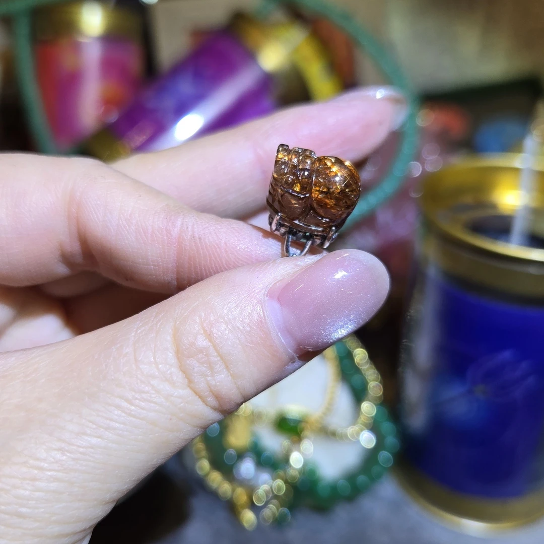 非金属珐琅戒指 满满发貔貅米戒指