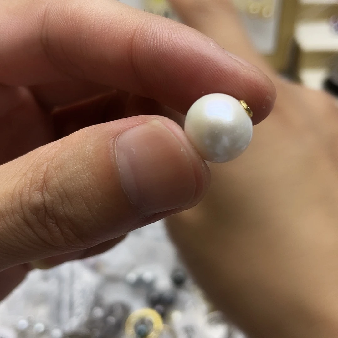 淡水珍珠银S925镶嵌颈饰