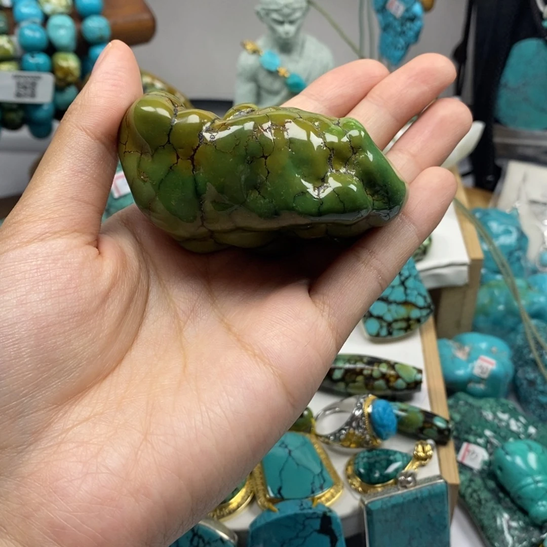 风***子高瓷精品三彩手把件x