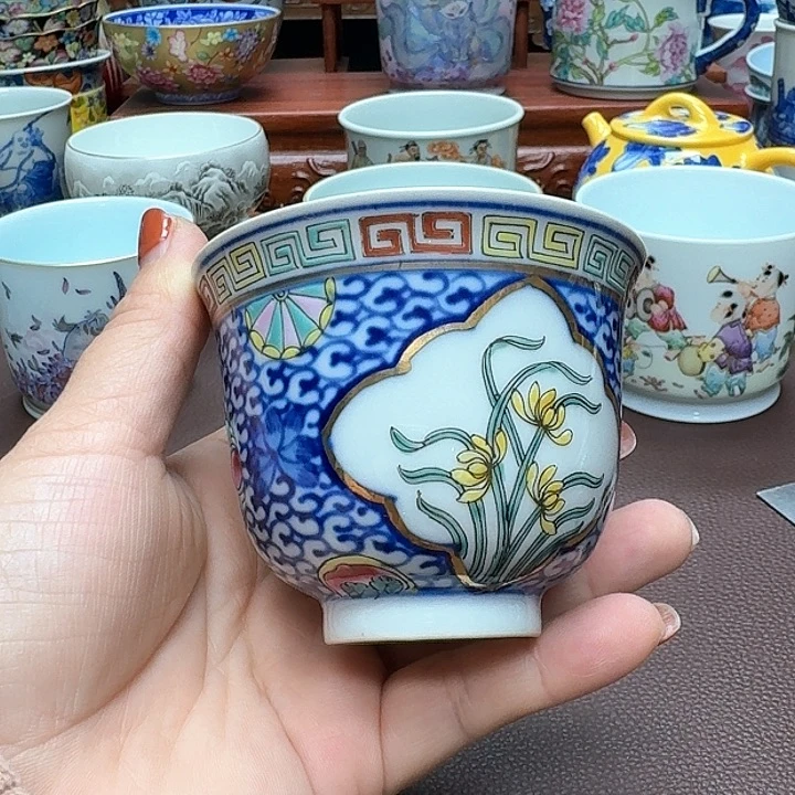 瓷片景德镇仿古手工制作精品展示