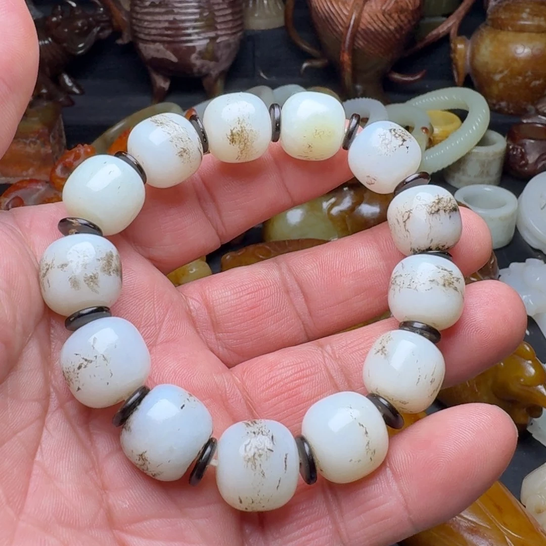 和田玉手链未镶嵌