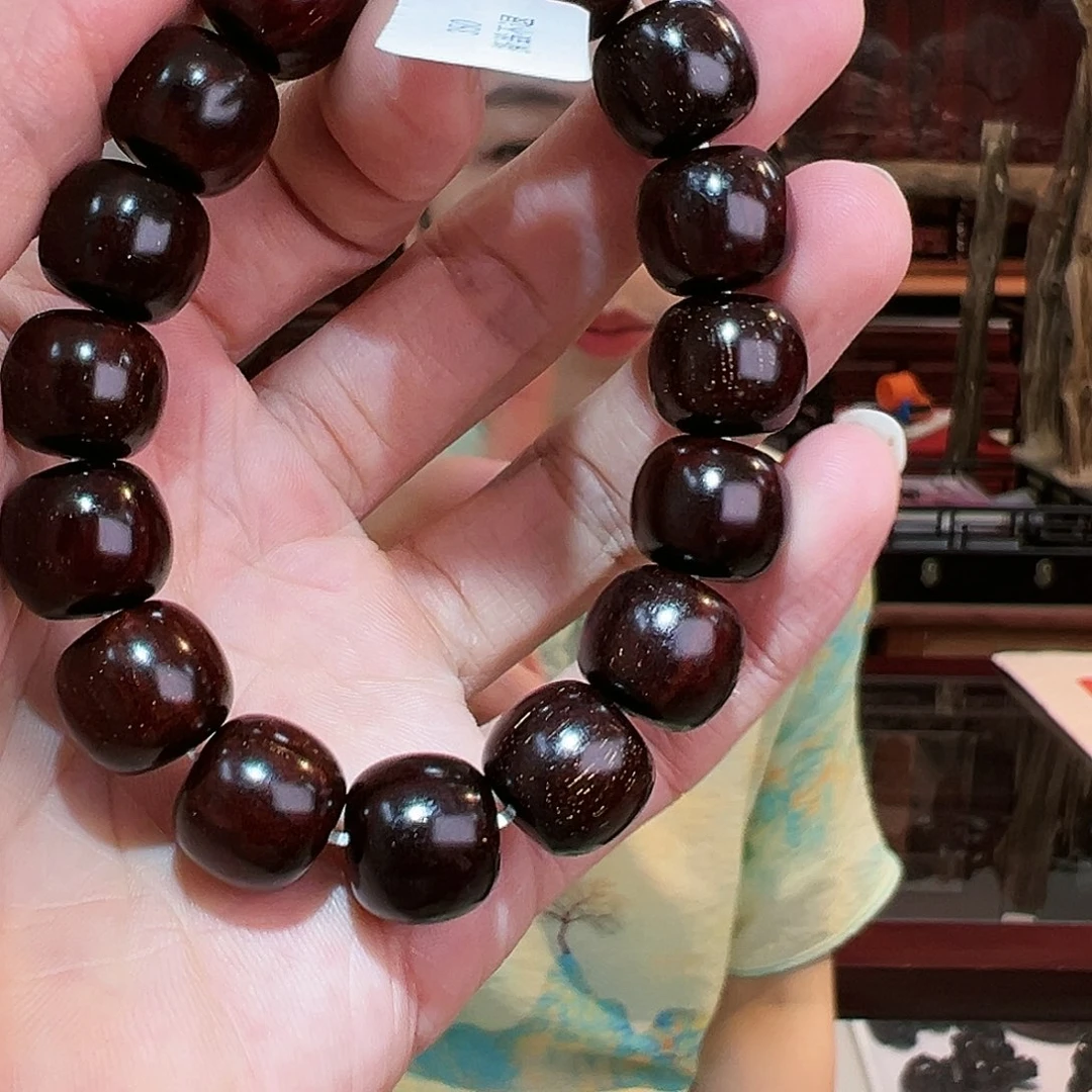 小叶紫檀手串/手链1314拆房料，带金星