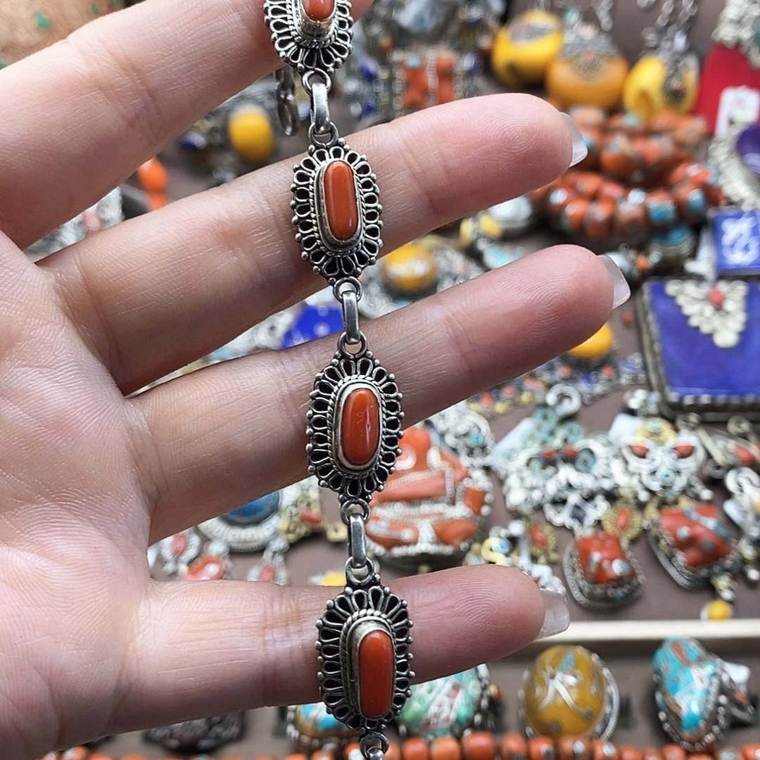 木质925银尼泊尔茹