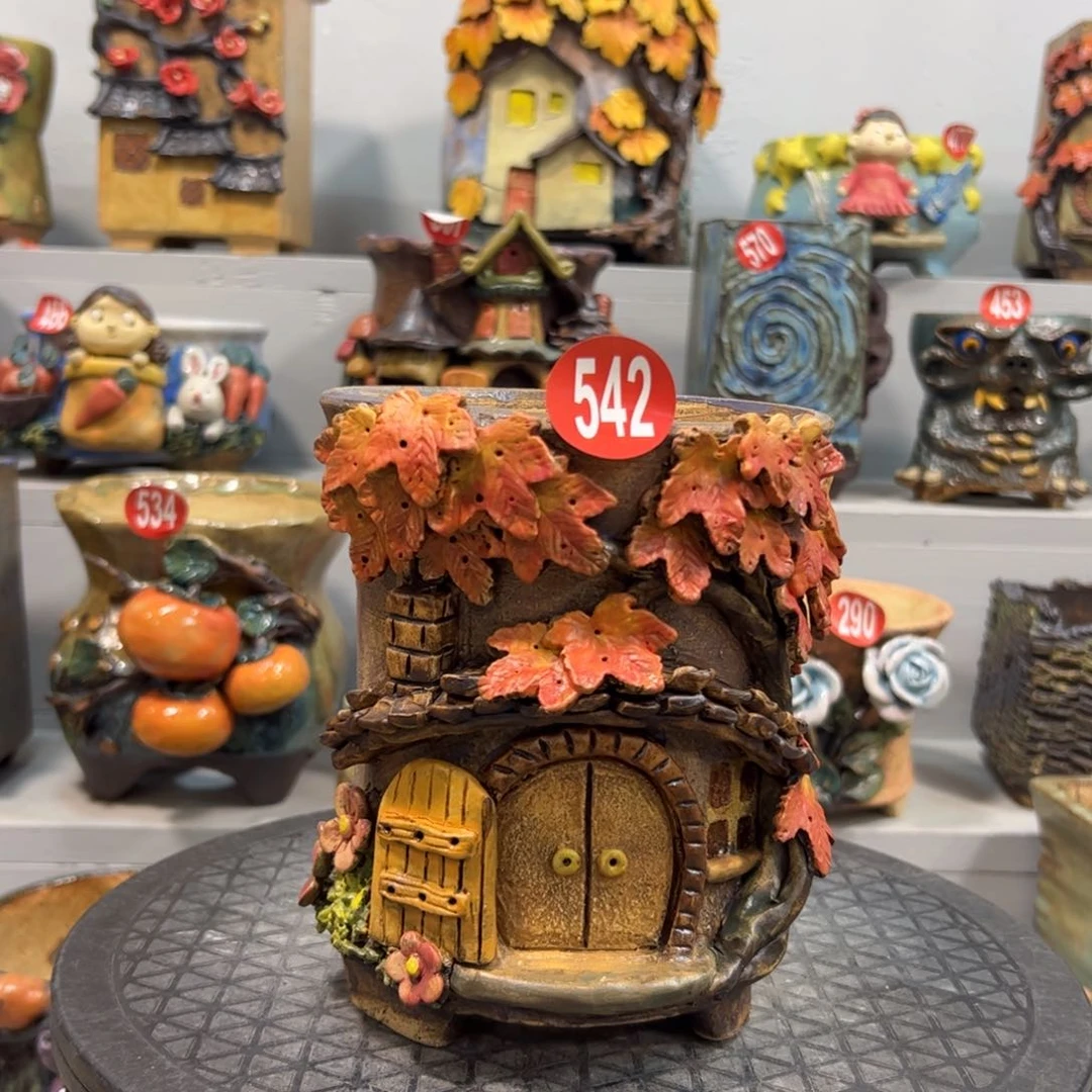 542 号陶然花器手工花盆