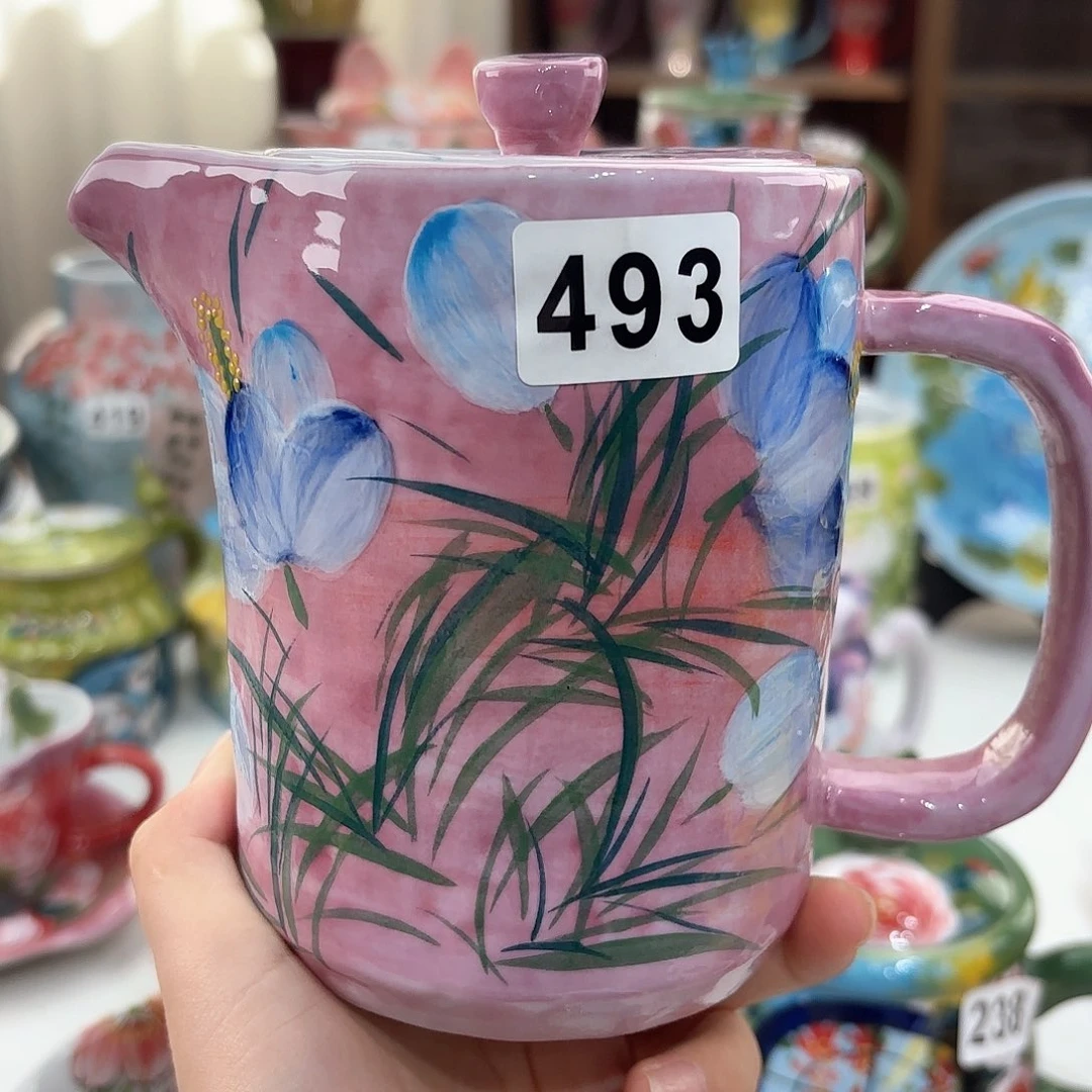 景德镇手绘高温釉下彩陶瓷茶具