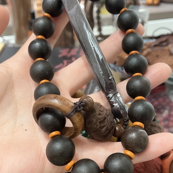 泥塑合香珠降真手持1.5