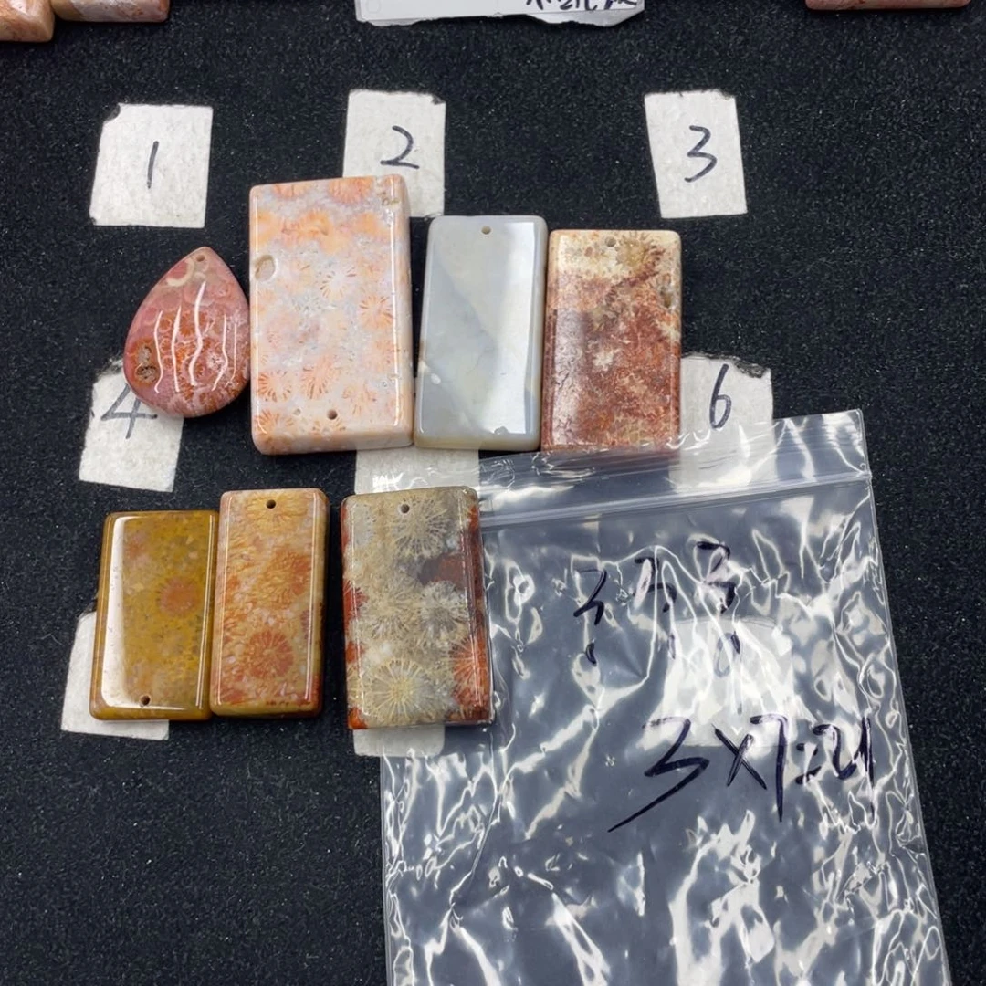 硅化珊瑚（珊瑚玉）颈饰合金？*？