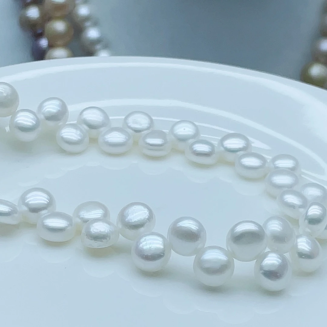 淡水珍珠颈饰钛钢