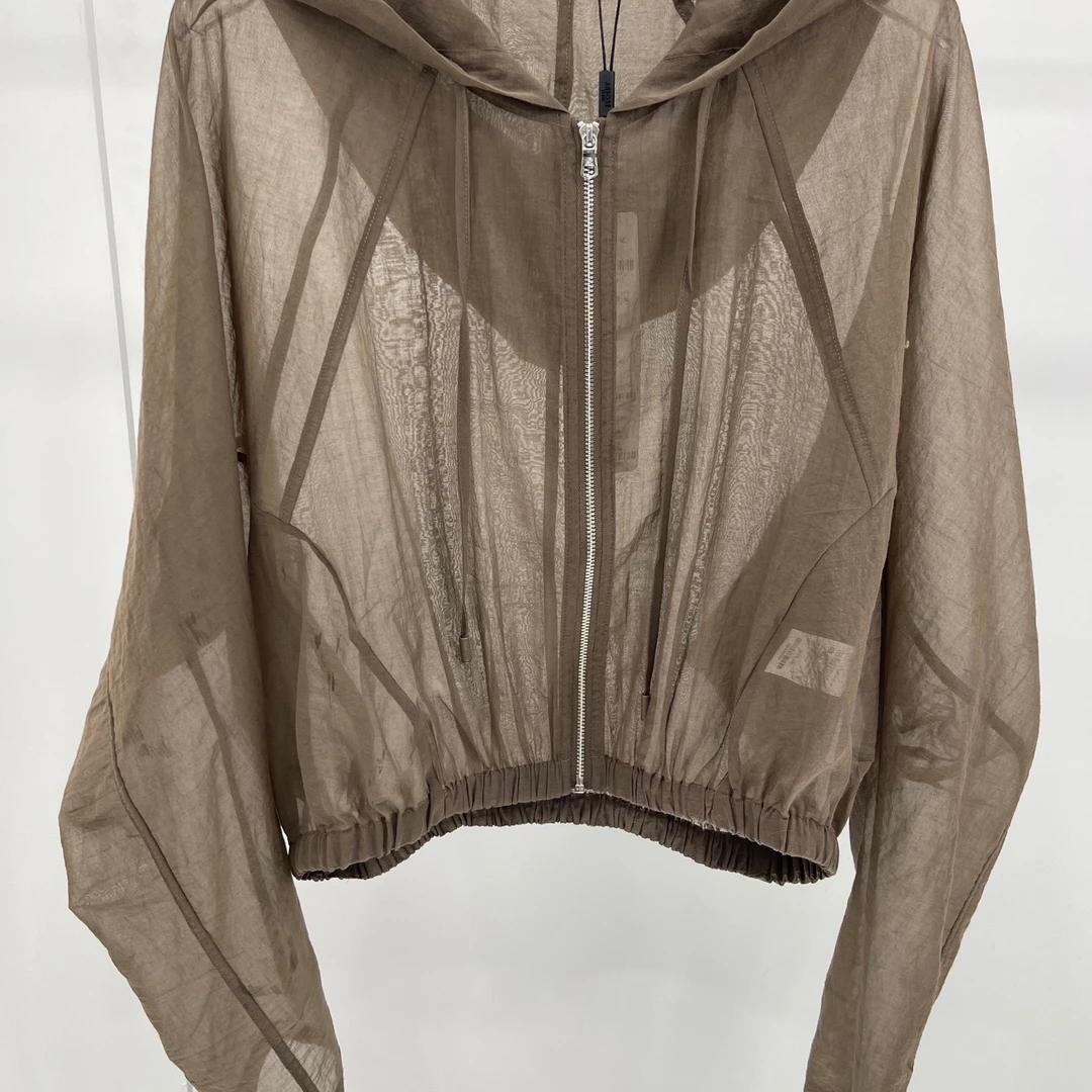 艾家2025 新款 夏款韩版宽松连帽防晒外套上衣1081