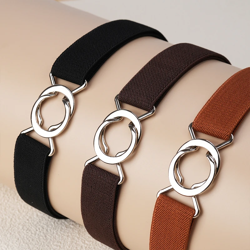 懒人腰带女配牛仔裤新款收腰神器松紧可调节皮带隐形弹力裤腰带