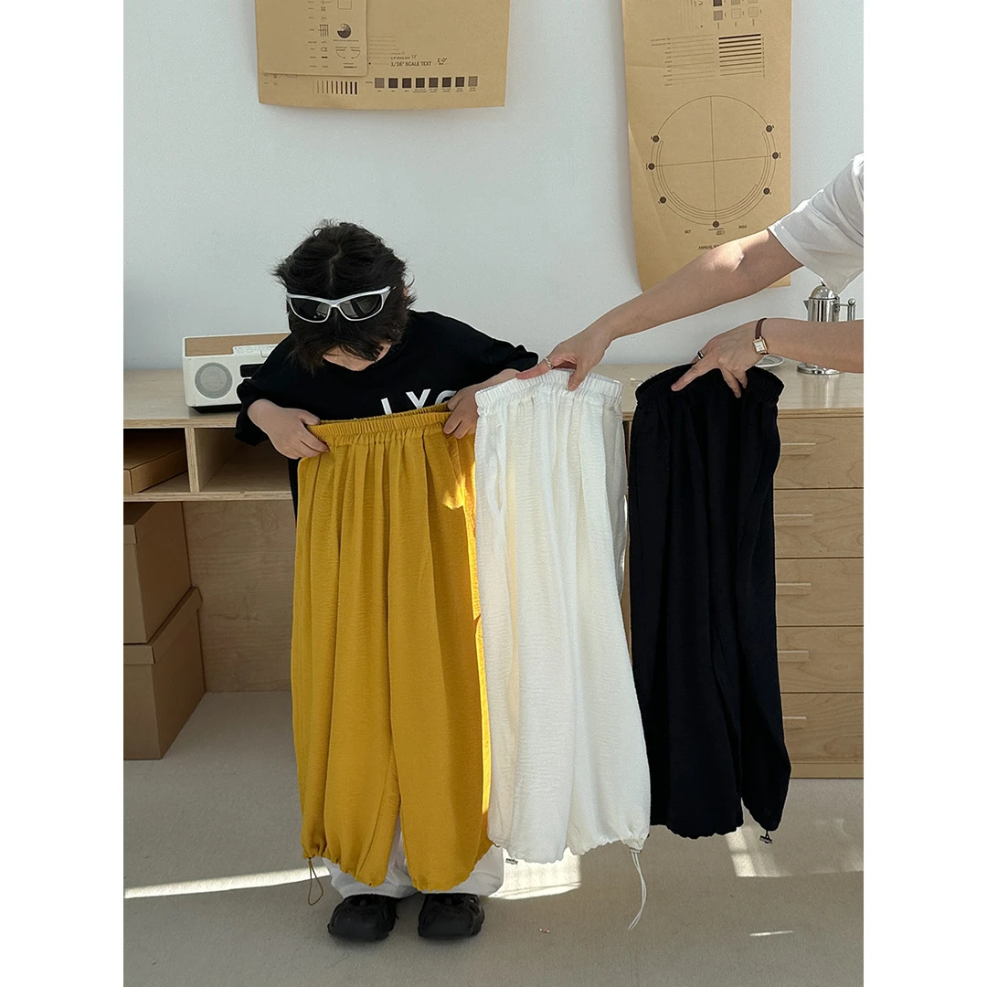 【Tang小白】跑量防蚊裤男女童长裤25夏装新款儿童宽松灯笼裤子百搭