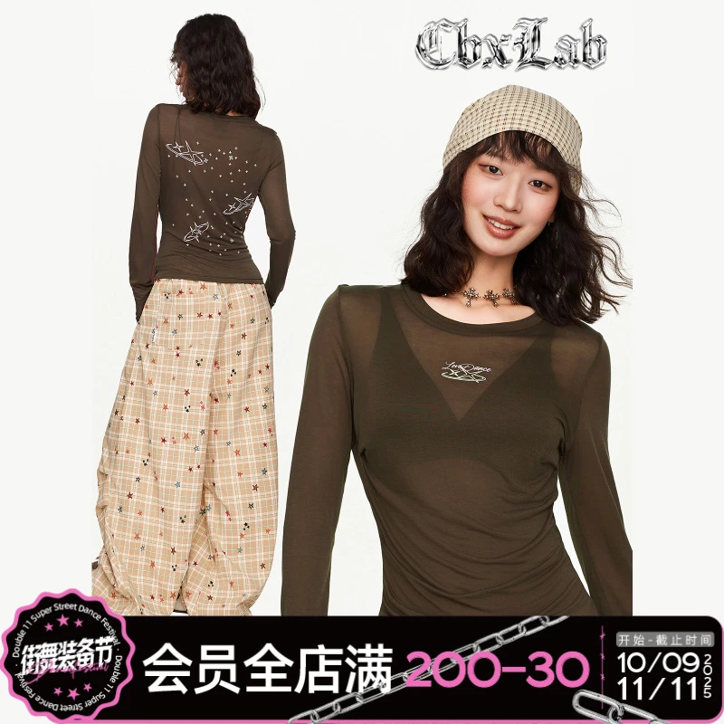 【达人专属】CBXLAB街舞潮牌"黄油可露丽"可爱慵懒修身显瘦星系微光