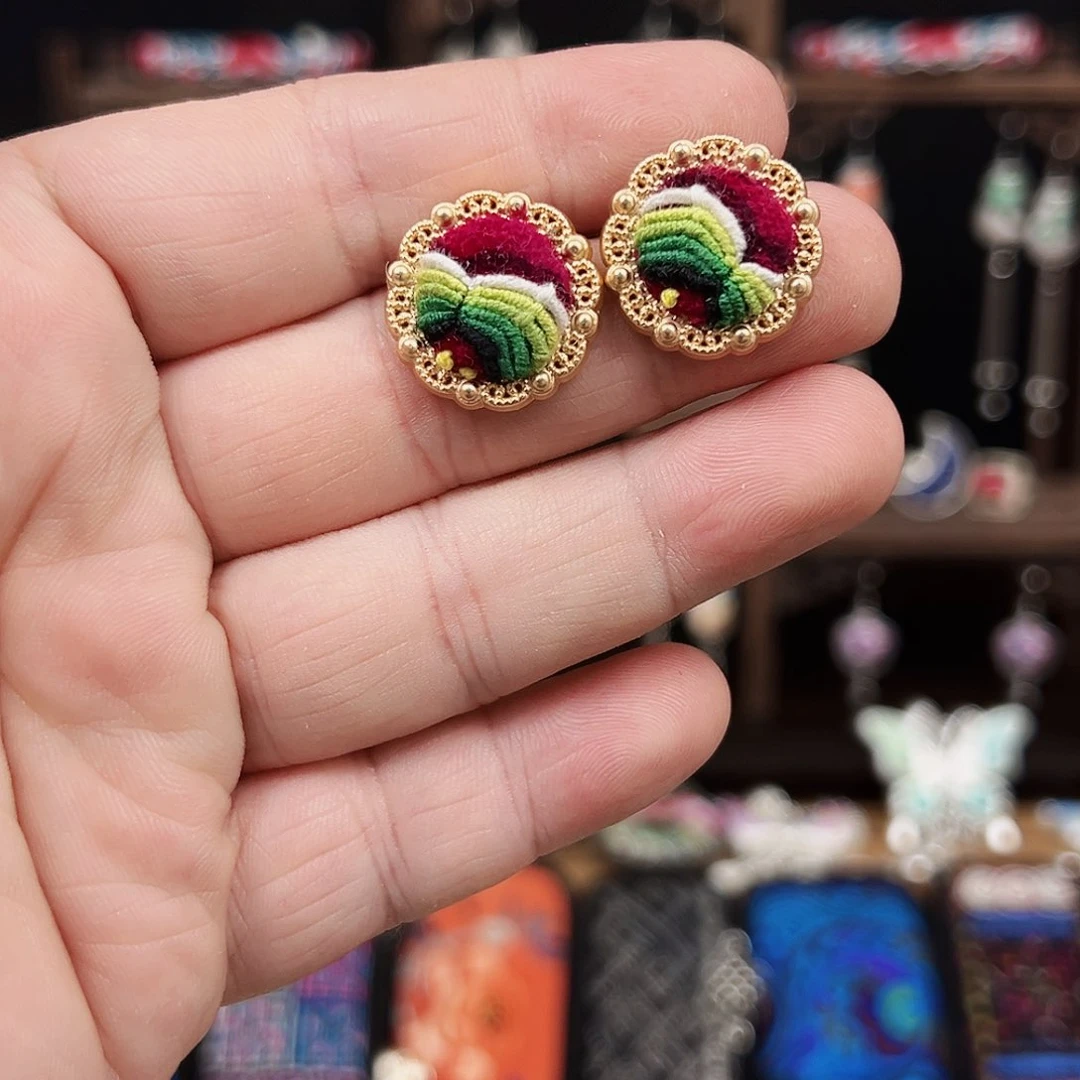 黄铜925银布艺手工