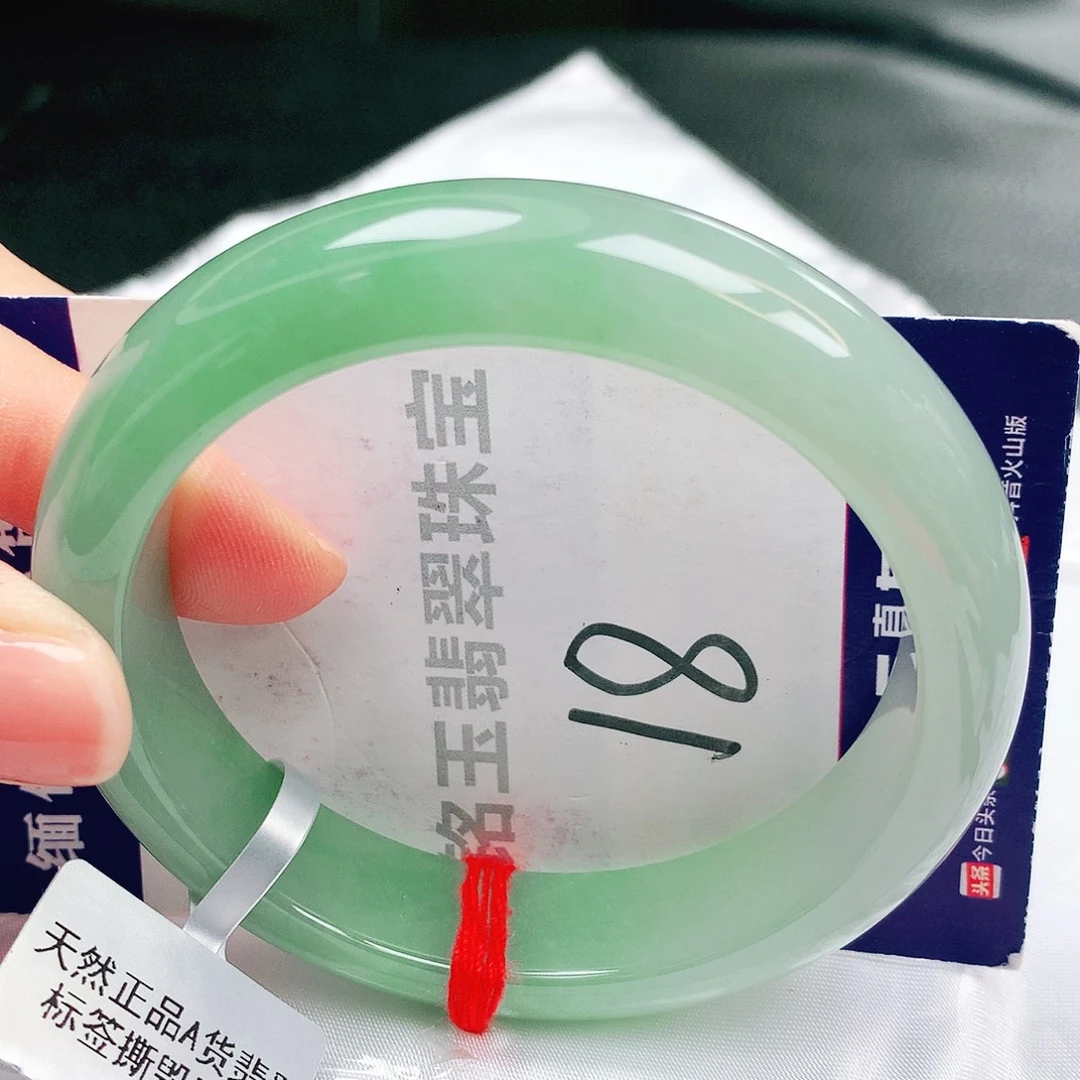 翡翠未镶嵌手镯缅甸天然a货翡翠手镯