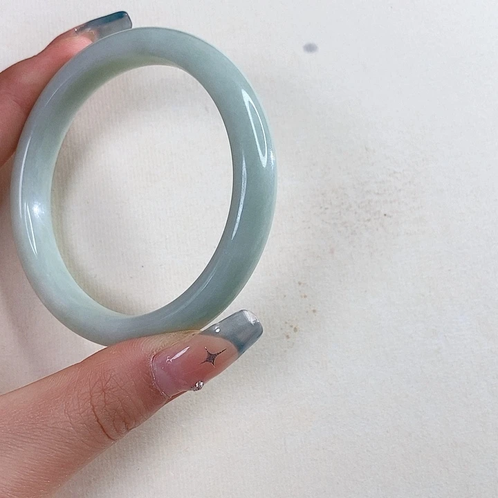 蓝田玉（蛇纹石化大理石玉）手镯未镶嵌