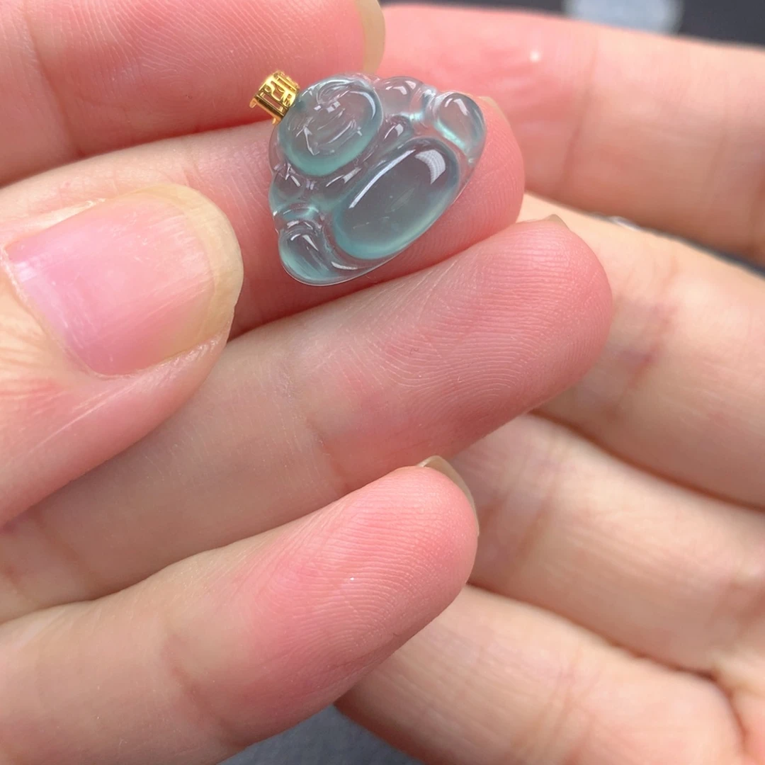 【闪购商品】颈饰18K金镶嵌翡翠翡翠
