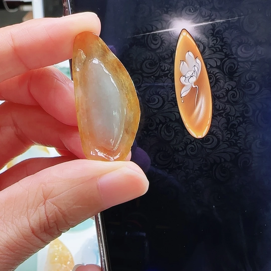 定制翡翠未镶嵌缅甸翡翠挂件