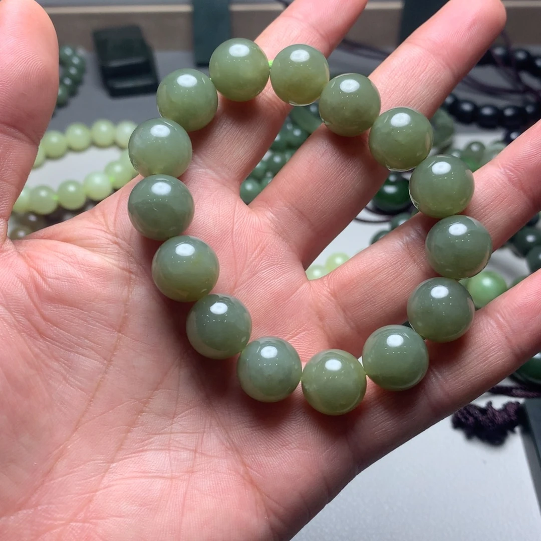 和田玉未镶嵌手链