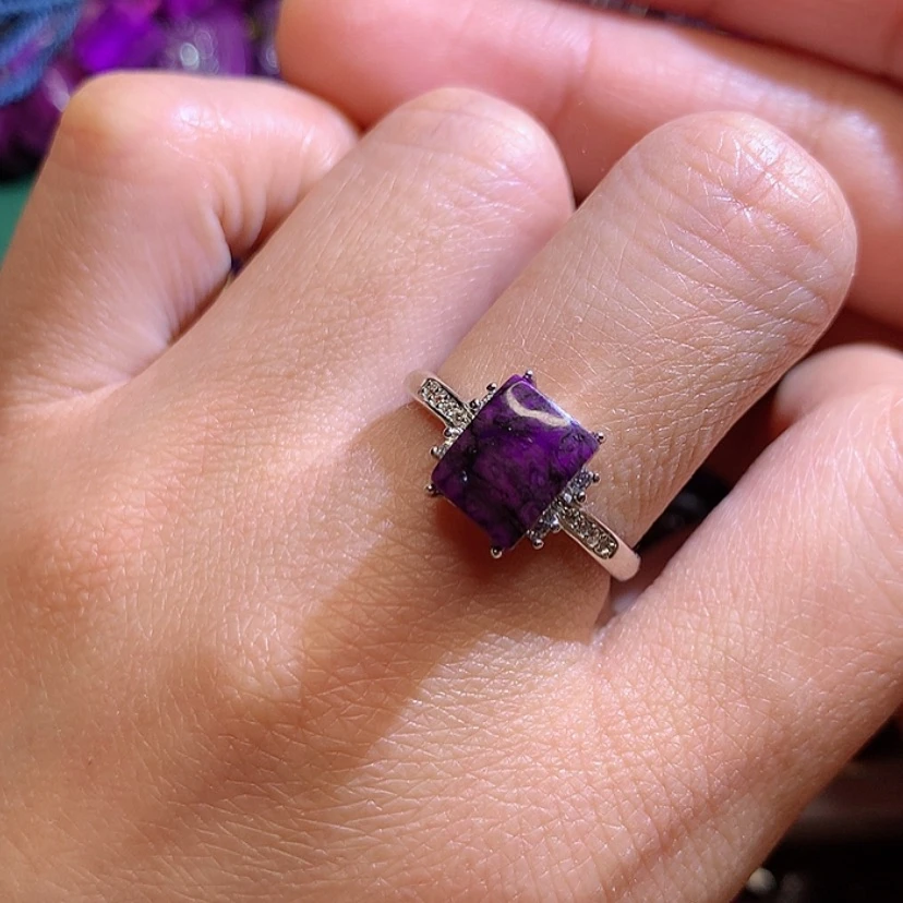 【闪购商品】苏纪石（舒俱来）戒指银S925镶嵌?****?