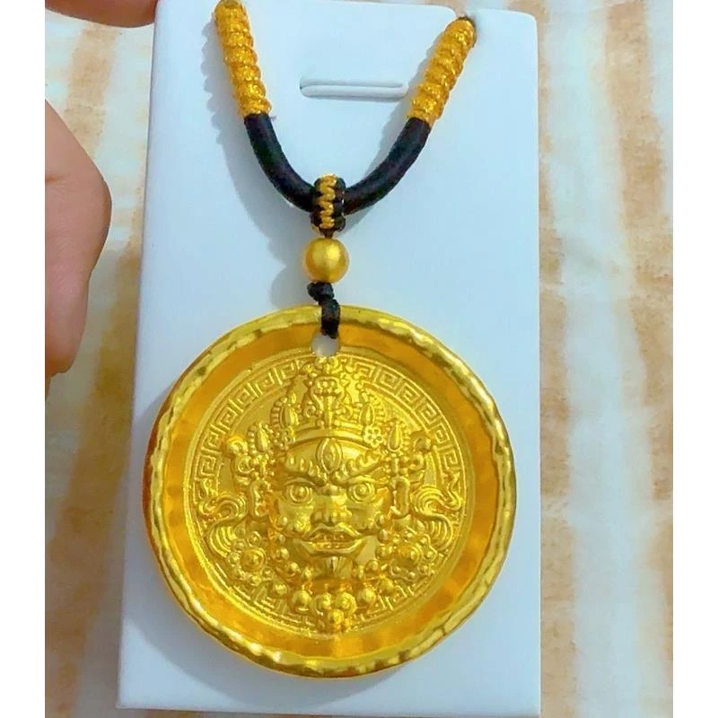 合金吊坠 大号黄财神吊坠