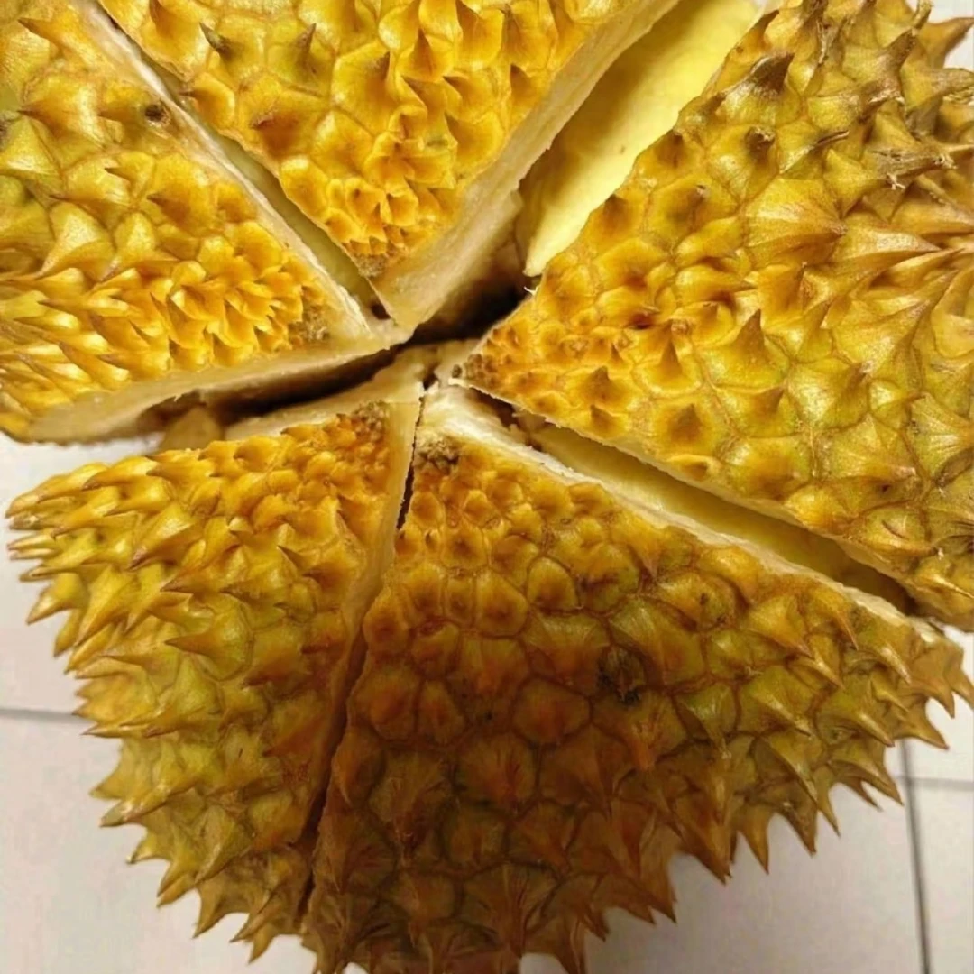 泰国金枕鲜榴莲扒肉一盒 600g核小金枕泰国