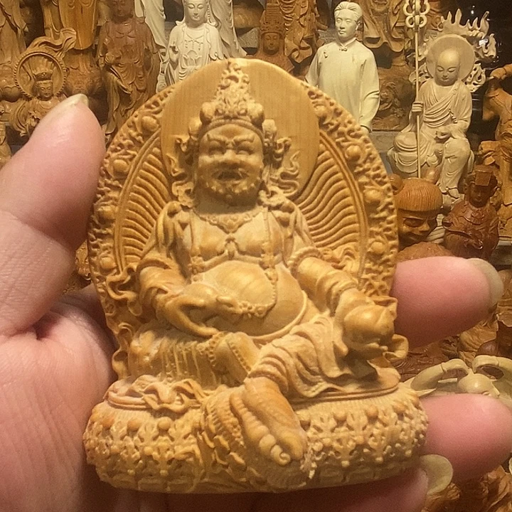 证***通柏木（崖柏）微瑕黄财神