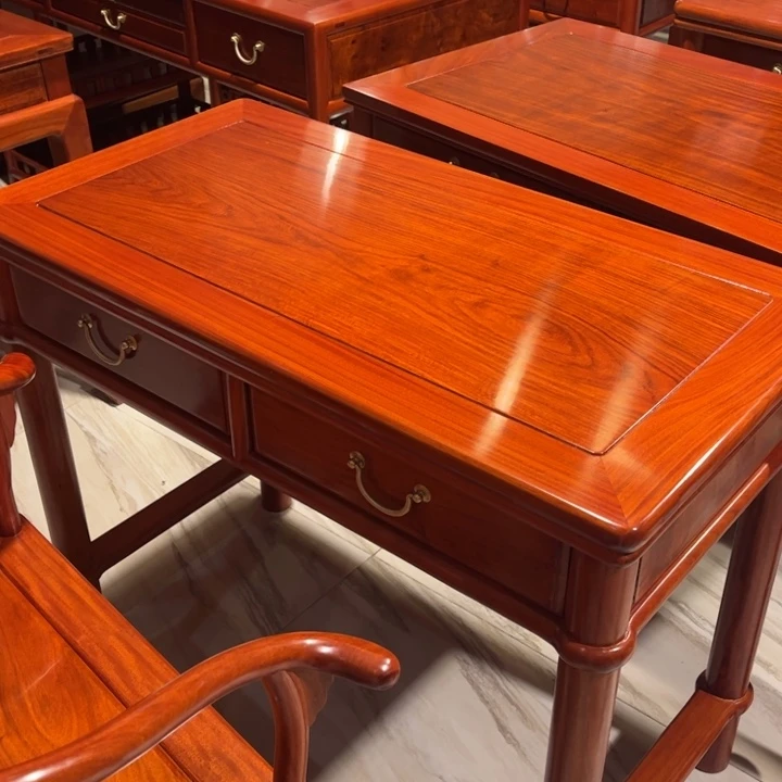 车***仔成套家具花梨木类缅花圆包圆98